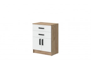 Комод Эконом (Дуб Крафт золотой/Белый текстурный) в Троицке - troick.ok-mebel.com | фото