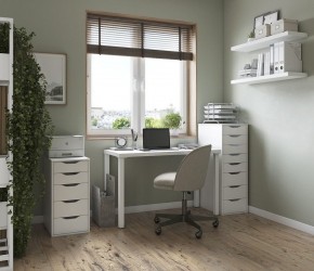 Комод Ингар белый с пятью выдвижными ящиками в Троицке - troick.ok-mebel.com | фото 4