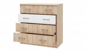 БЕАТРИС Комод К800 (Дуб Сонома светлый/Белый глянец) в Троицке - troick.ok-mebel.com | фото 2