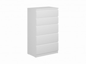 Комод КАСТОР с пятью ящиками, цвет белый в Троицке - troick.ok-mebel.com | фото