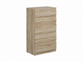 Комод КАСТОР с пятью ящиками, цвет Дуб Сонома в Троицке - troick.ok-mebel.com | фото