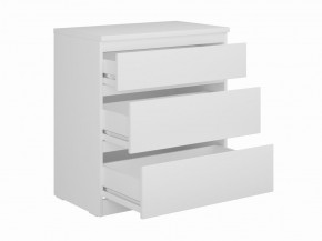 Комод КАСТОР с тремя ящиками, цвет белый в Троицке - troick.ok-mebel.com | фото 2