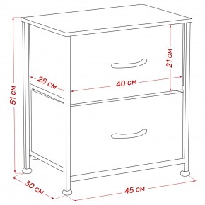 Комод Leset Линкс 2 ящ. (к/з), Каркас Белый, ящики Белые в Троицке - troick.ok-mebel.com | фото 8