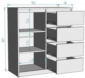 Комод Мальта K115 в Троицке - troick.ok-mebel.com | фото 2