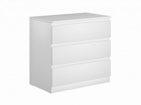 Комод МАЛЬТА с тремя выдвижными ящиками, цвет белый в Троицке - troick.ok-mebel.com | фото