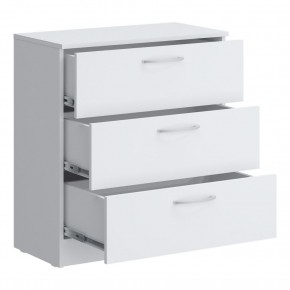 Комод мини Париж (Белый тиснение) в Троицке - troick.ok-mebel.com | фото 2
