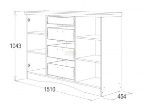 Комод многоцелевой Ольга-10 МДФ в Троицке - troick.ok-mebel.com | фото 2