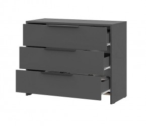 Комод "Камелия 1" 3 ящика Графит серый в Троицке - troick.ok-mebel.com | фото 3