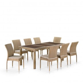 Комплект плетеной мебели T365/Y380B-W65 Light Brown (8+1) в Троицке - troick.ok-mebel.com | фото 1