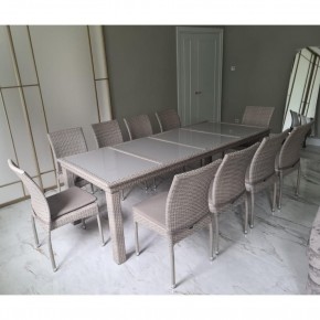 Комплект плетеной мебели T438/Y380C-W85 Latte (10+1) + подушки в Троицке - troick.ok-mebel.com | фото 3