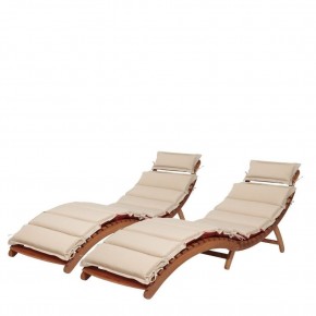 Комплект шезлонги и столик AFM-803A-T133 Beige (2+1) в Троицке - troick.ok-mebel.com | фото 2