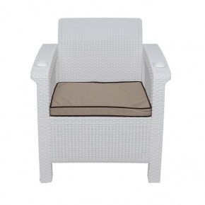 Комплект уличной мебели Yalta Terrace Set (Ялта) белый в Троицке - troick.ok-mebel.com | фото 6