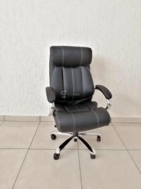 Кресло Barneo K-303 для руководителя (черная экокожа) в Троицке - troick.ok-mebel.com | фото 1