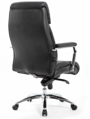 Кресло BRABIX PREMIUM "Phaeton EX-502" (кожа с компаньоном, хром, черное) 530882 в Троицке - troick.ok-mebel.com | фото 4