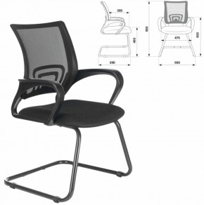 Кресло BRABIX "Fly CF-100" (черное) 532087 в Троицке - troick.ok-mebel.com | фото 2