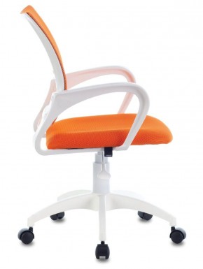 Кресло BRABIX "Fly MG-396W", пластик белый, сетка, оранжевое, 532401, MG-396W_532401 в Троицке - troick.ok-mebel.com | фото 3