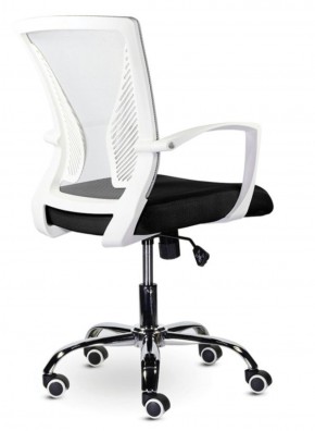 Кресло BRABIX "Wings MG-306" (пластик белый, хром, сетка, серое/черное) 532010 в Троицке - troick.ok-mebel.com | фото 4