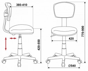 Кресло Бюрократ CH-299/G/15-48 серый в Троицке - troick.ok-mebel.com | фото 3