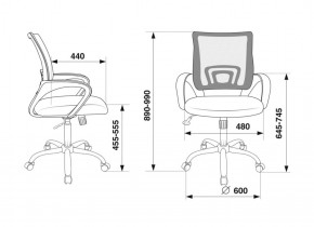 Кресло Бюрократ CH-695N/SL/BL/TW-11 синий TW-05 черный TW-11 в Троицке - troick.ok-mebel.com | фото 4