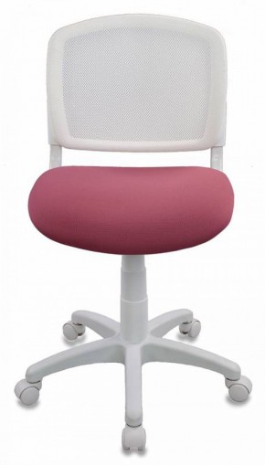 Кресло детское Бюрократ CH-W296NX/26-31 белый TW-15 розовый 26-31 в Троицке - troick.ok-mebel.com | фото 3