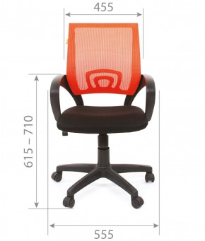 Кресло для оператора CHAIRMAN 696 black (ткань TW-11/сетка TW-01) в Троицке - troick.ok-mebel.com | фото 4