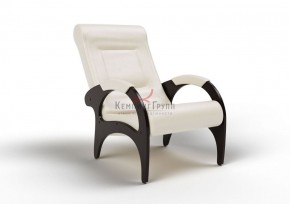Кресло для отдыха Римини 19-К-КР (экокожа/венге) КРЕМ в Троицке - troick.ok-mebel.com | фото