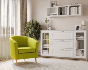 Кресло для отдыха Тунне жёлто-зелёное, ткань рогожка в Троицке - troick.ok-mebel.com | фото 3