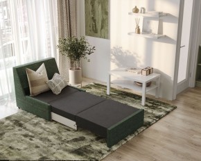 Кресло для отдыха Йоки тёмно-зелёный, ткань рогожка в Троицке - troick.ok-mebel.com | фото 4