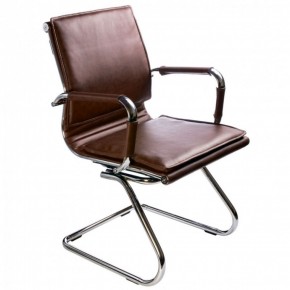 Кресло для посетителя Бюрократ CH-993-Low-V/Brown коричневый в Троицке - troick.ok-mebel.com | фото