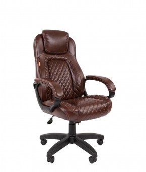 Кресло для руководителя  CHAIRMAN 432 (Экокожа коричневая) в Троицке - troick.ok-mebel.com | фото 1