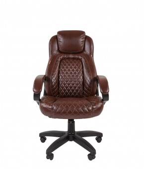 Кресло для руководителя  CHAIRMAN 432 (Экокожа коричневая) в Троицке - troick.ok-mebel.com | фото 2