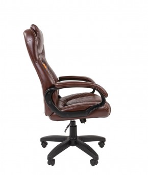 Кресло для руководителя  CHAIRMAN 432 (Экокожа коричневая) в Троицке - troick.ok-mebel.com | фото 3