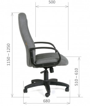 Кресло для руководителя  CHAIRMAN 685 СТ (ткань стандарт 10-356 черная) в Троицке - troick.ok-mebel.com | фото 6
