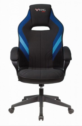 Кресло игровое Бюрократ VIKING 3 AERO BLUE черный/синий в Троицке - troick.ok-mebel.com | фото 2