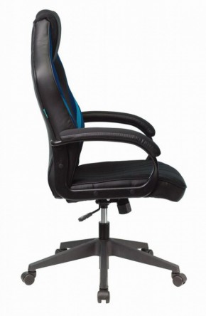 Кресло игровое Бюрократ VIKING 3 AERO BLUE черный/синий в Троицке - troick.ok-mebel.com | фото 3