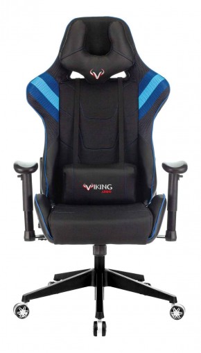 Кресло игровое Бюрократ VIKING 4 AERO BLUE черный/синий в Троицке - troick.ok-mebel.com | фото 3