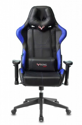 Кресло игровое Бюрократ VIKING 5 AERO BLUE черный/синий в Троицке - troick.ok-mebel.com | фото 3