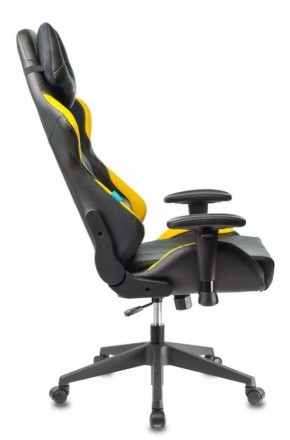 Кресло игровое Бюрократ VIKING 5 AERO YELLOW черный/желтый в Троицке - troick.ok-mebel.com | фото 2