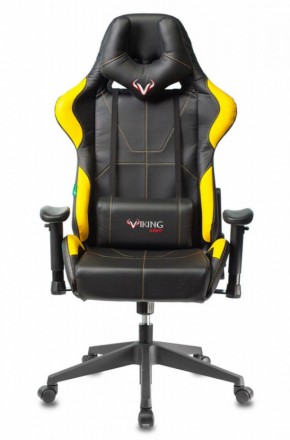 Кресло игровое Бюрократ VIKING 5 AERO YELLOW черный/желтый в Троицке - troick.ok-mebel.com | фото 3