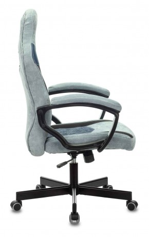 Кресло игровое Бюрократ VIKING 6 KNIGHT BL FABRIC синий в Троицке - troick.ok-mebel.com | фото 3