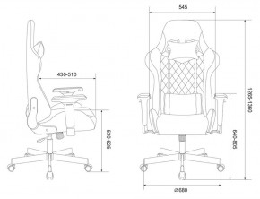 Кресло игровое Бюрократ VIKING 7 KNIGHT B FABRIC черный в Троицке - troick.ok-mebel.com | фото 4