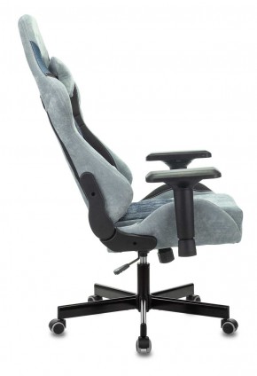 Кресло игровое Бюрократ VIKING 7 KNIGHT BL FABRIC синий в Троицке - troick.ok-mebel.com | фото 2