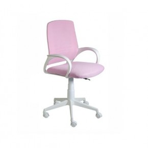 Кресло Ирис White сетка/ткань розовая в Троицке - troick.ok-mebel.com | фото