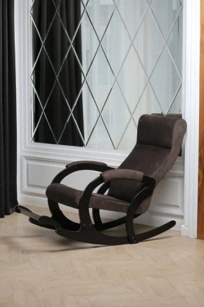 Кресло-качалка МАРСЕЛЬ 33-Т-AC (кофе) в Троицке - troick.ok-mebel.com | фото 3