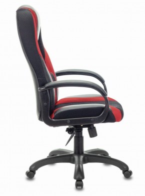Кресло компьютерное BRABIX PREMIUM "Rapid GM-102" (экокожа/ткань, черное/красное) 532107 в Троицке - troick.ok-mebel.com | фото 3
