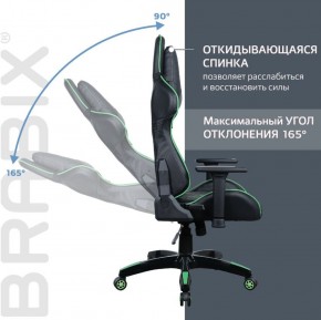 Кресло компьютерное BRABIX "GT Carbon GM-120" (черное/зеленое) 531929 в Троицке - troick.ok-mebel.com | фото 2