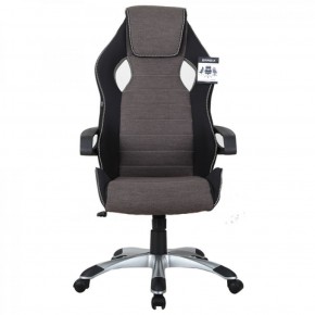Кресло компьютерное BRABIX Techno GM-002 (ткань) черное/серое, вставки белые (531815) в Троицке - troick.ok-mebel.com | фото 3