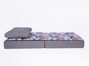 Кресло-кровать бескаркасное Харви (коричневый-геометрия браун) в Троицке - troick.ok-mebel.com | фото 3