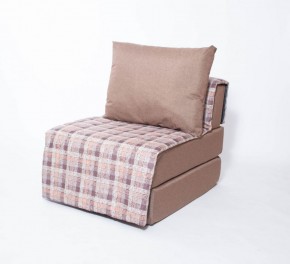 Кресло-кровать бескаркасное Харви (коричневый-квадро беж) в Троицке - troick.ok-mebel.com | фото