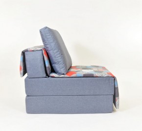 Кресло-кровать бескаркасное Харви (серый-геометрия слейт) в Троицке - troick.ok-mebel.com | фото 2